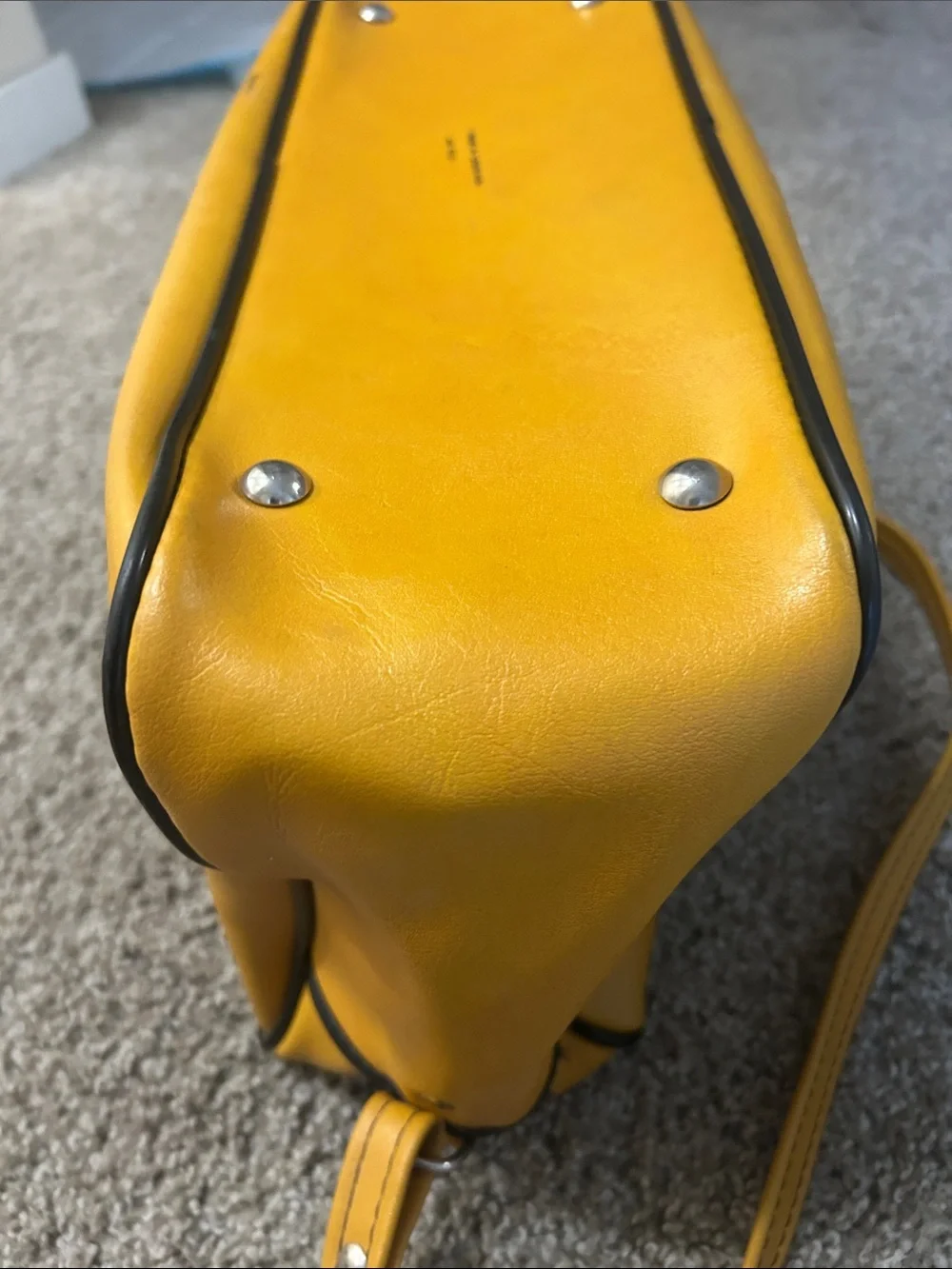 VINTAGE 70s Adidas Yugoslavia Sports Duffel Bag Mustard Yellow Rare ART 4031